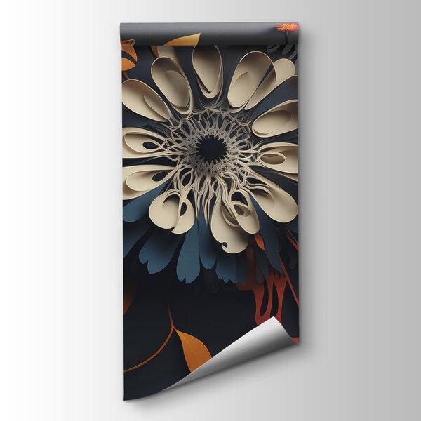 A paper cut out flowers