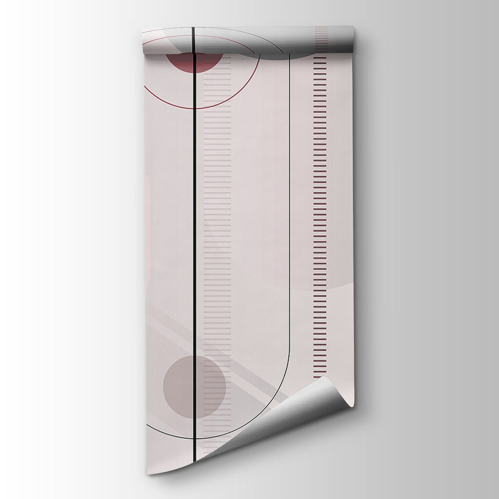 Abstract shapes in soft color palette