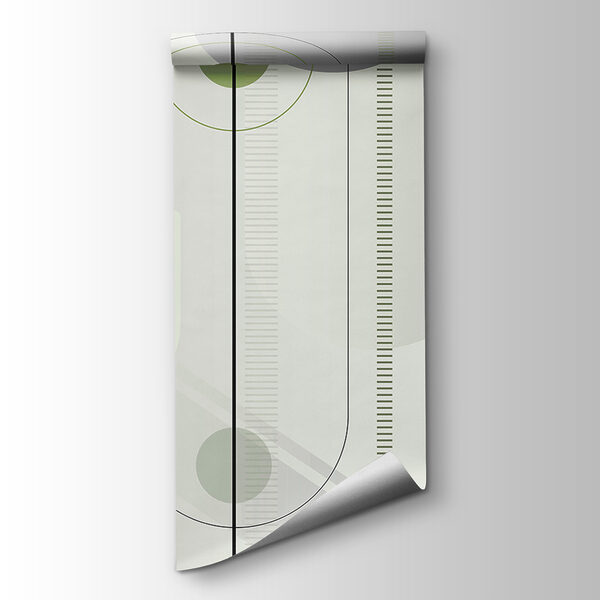 Geometric design in calming colors