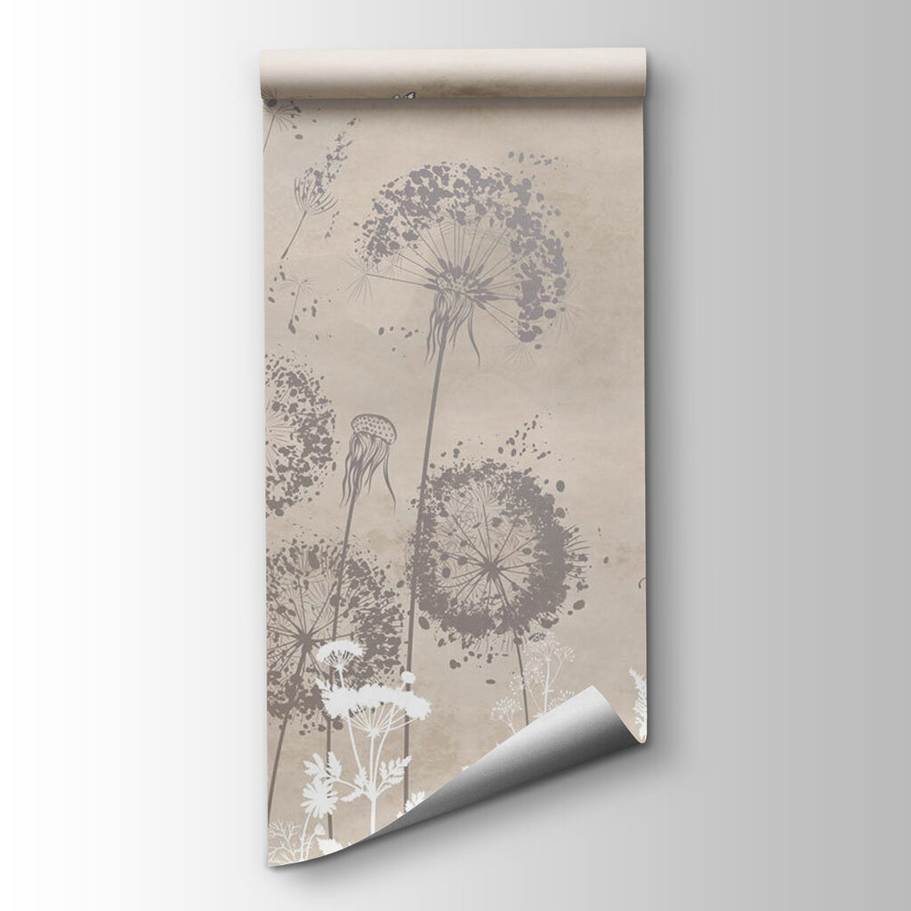 A white and grey flowers with butterflies flying in the air