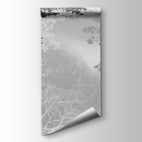 A group of trees with branches and leaves A group of trees with branches and leaves