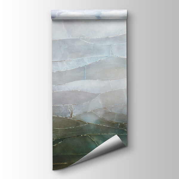 A glass with a pattern of clouds