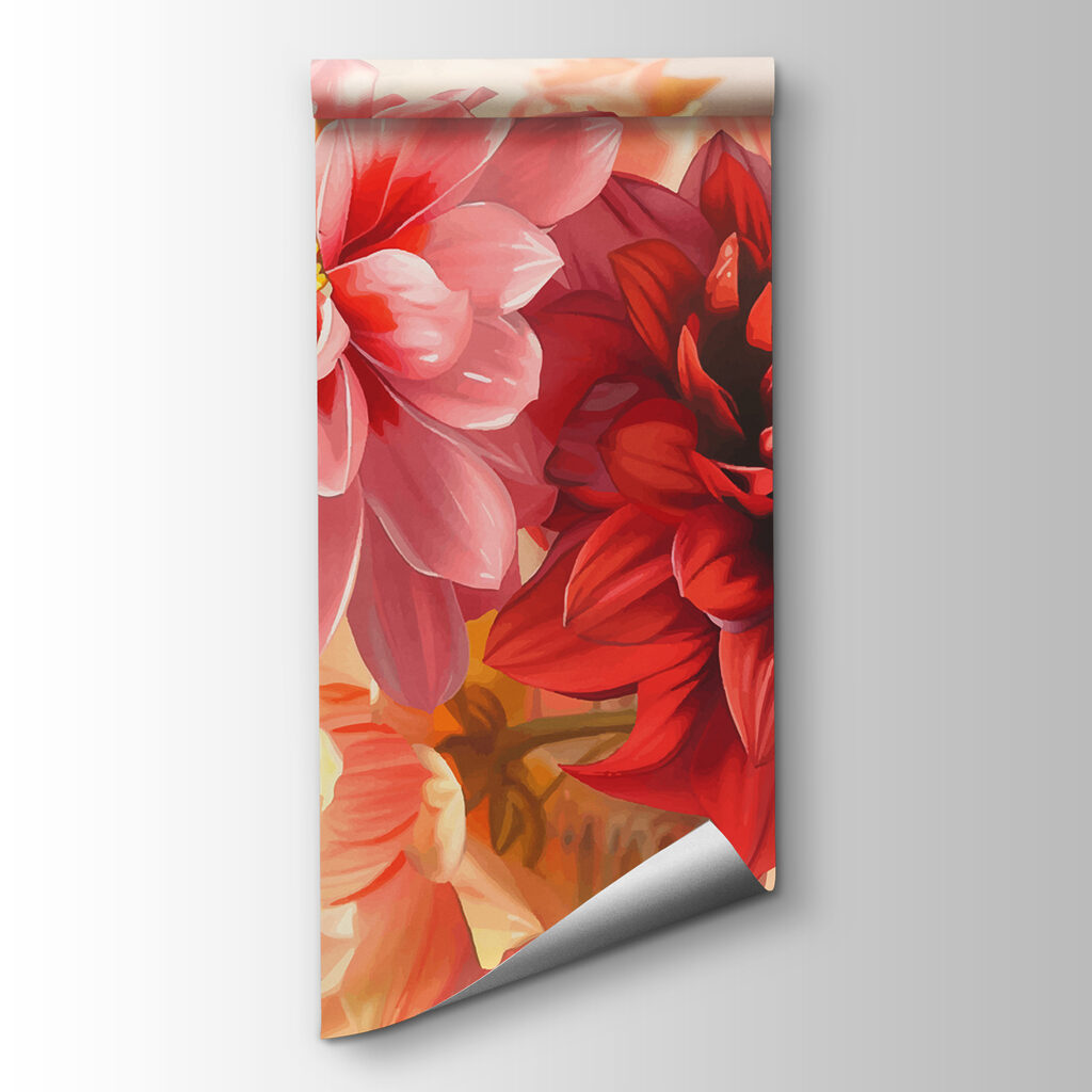 Group of flowers with a blurry background