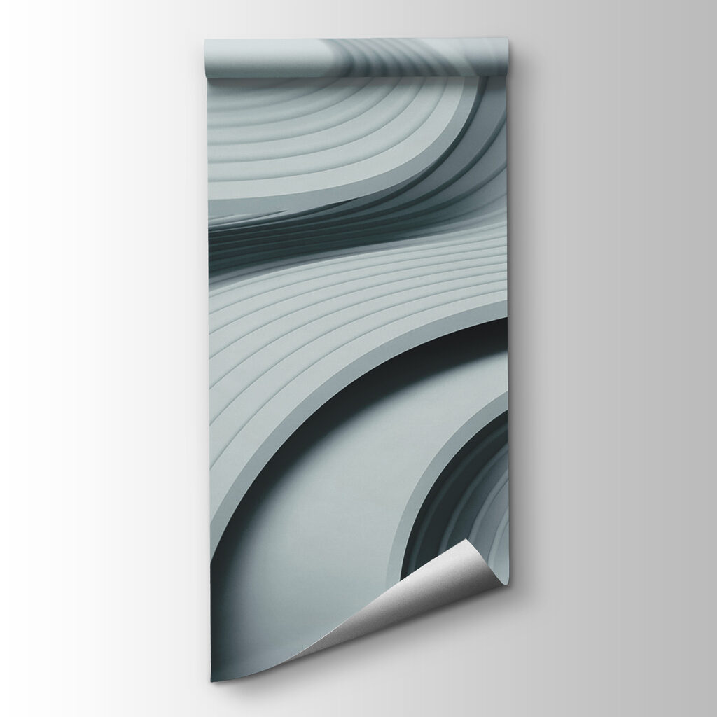 White and grey wavy lines