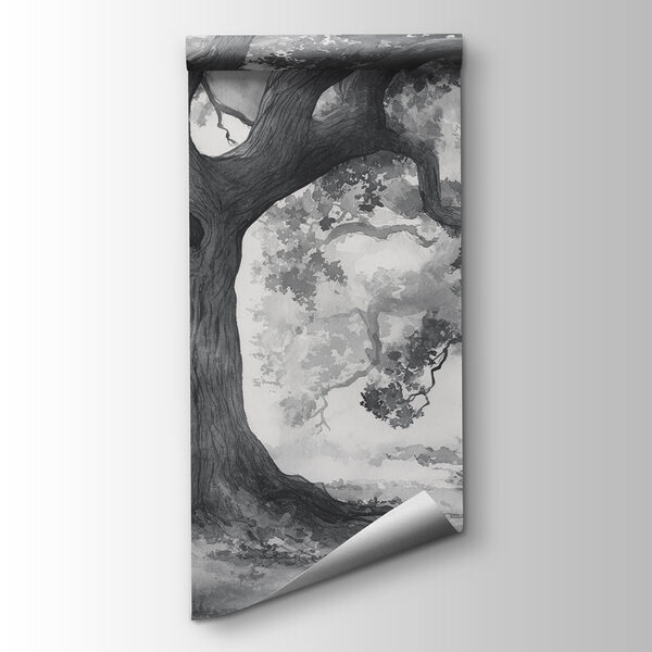 A group of trees with many branches