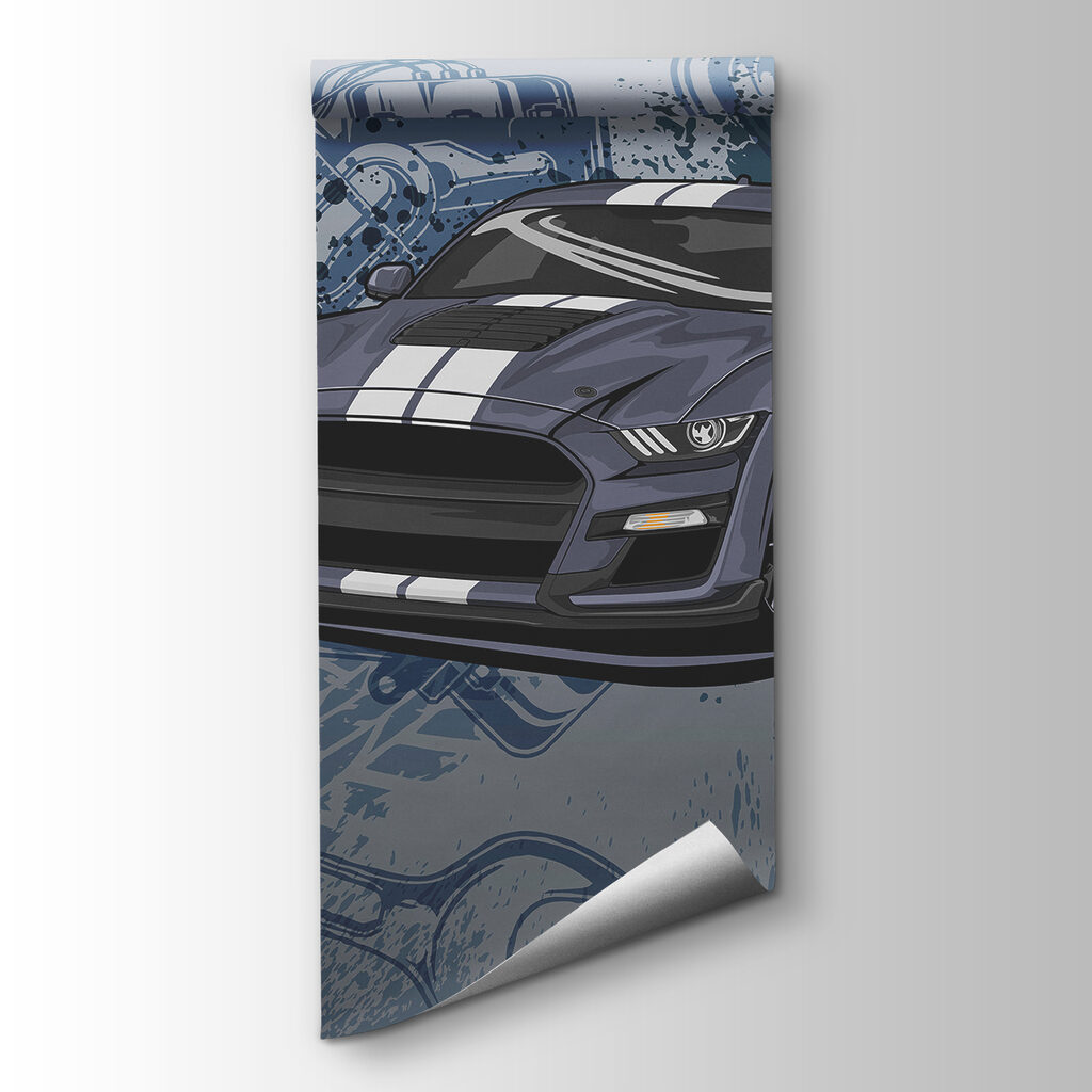 A car with a wrench and wheels