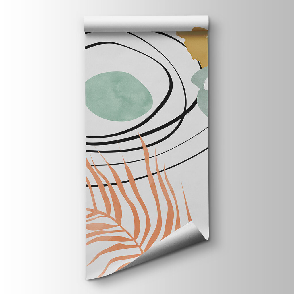 A close up of a painting