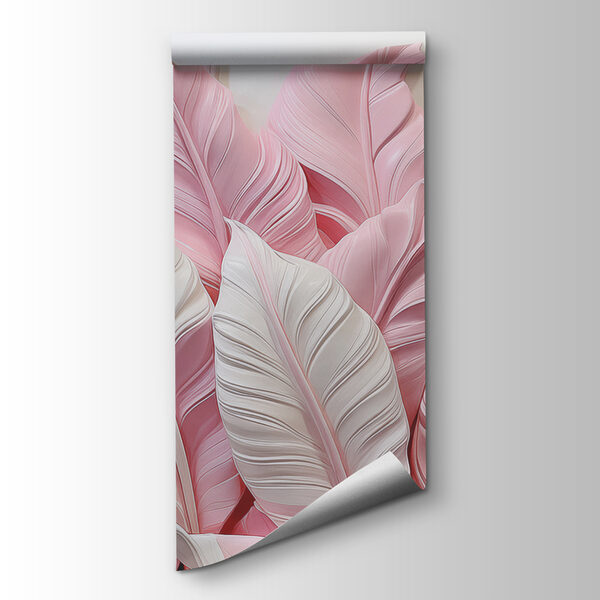 A group of pink and white leaves A group of pink and white leaves