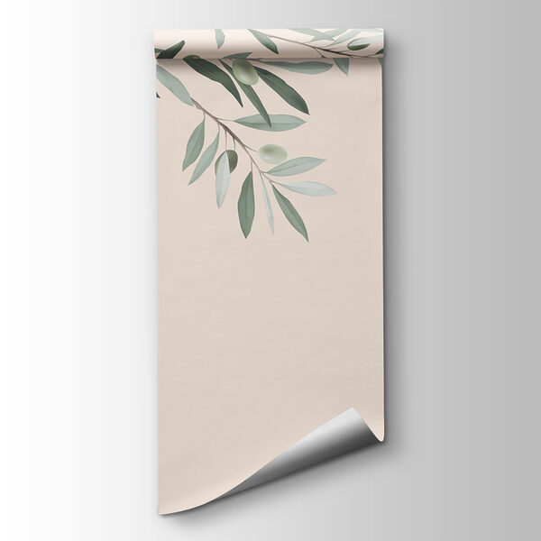 Branch with leaves and olives