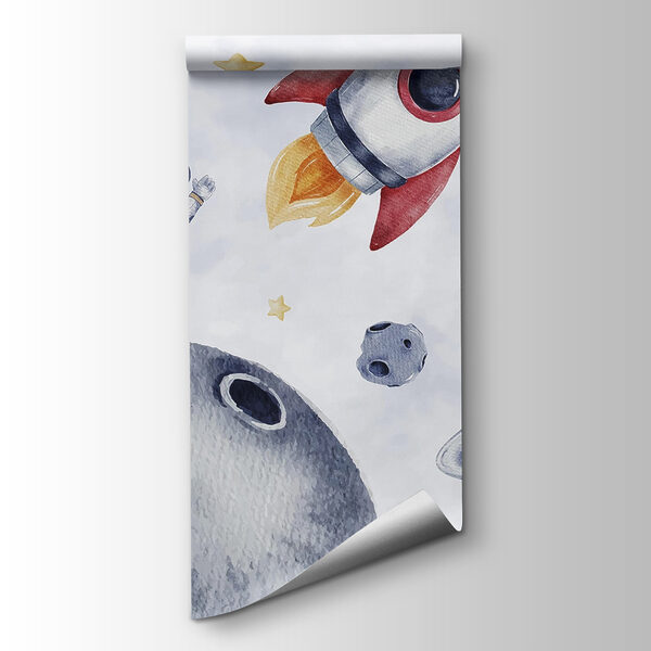 Watercolor of space objects