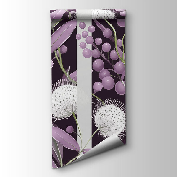 Purple and white floral pattern Purple and white floral pattern
