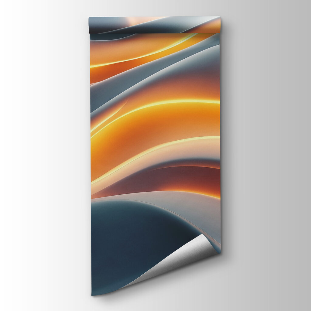 Flowing waves of soft color