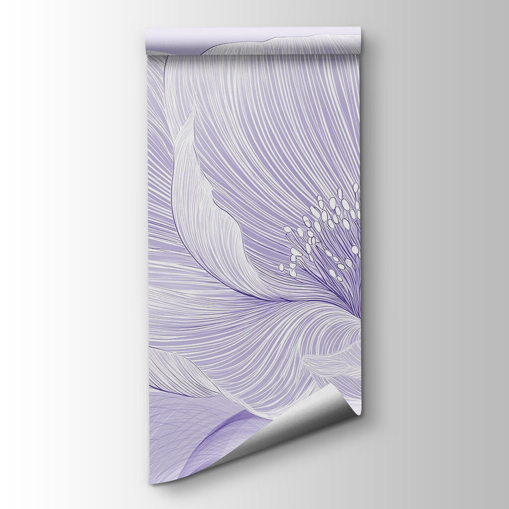 Delicate flower with flowing details