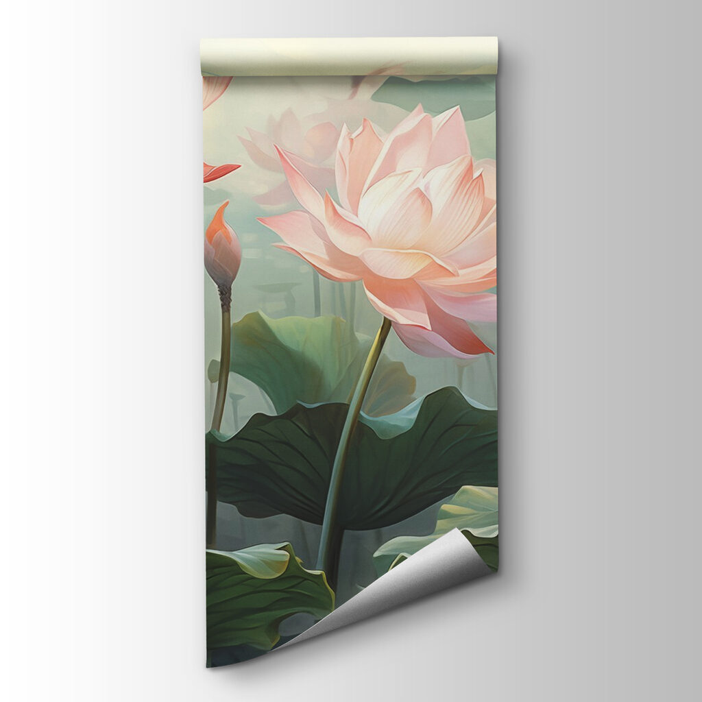 Group of pink flowers with green leaves