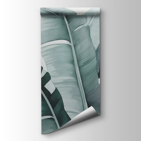 Lush green leaves in soft hues Lush green leaves in soft hues