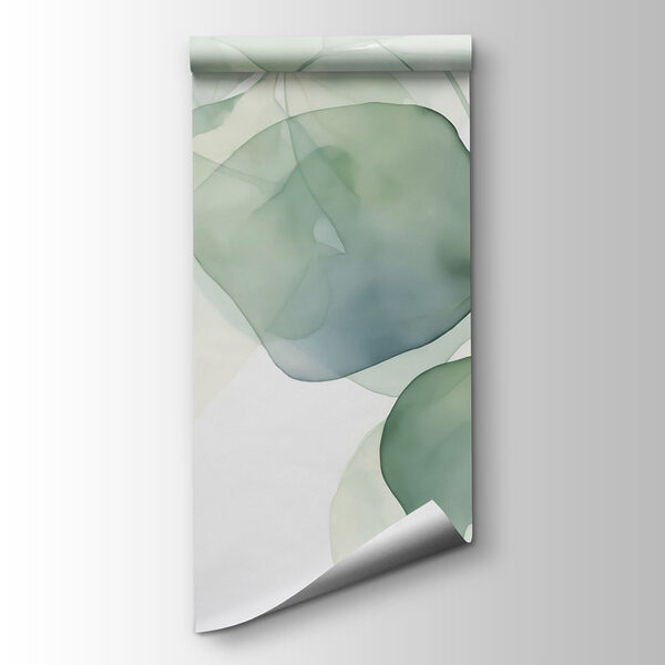 Delicate leaves in soft pastel hues