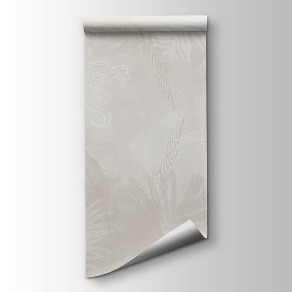 White background with leaves