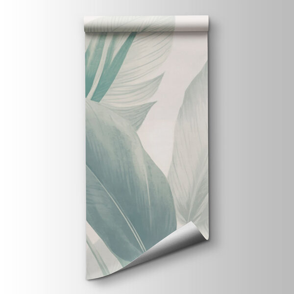 Lush leaves in soft green tones