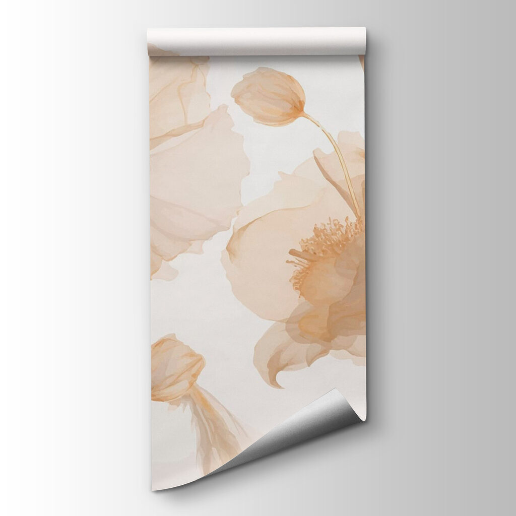 Group of flowers with stems