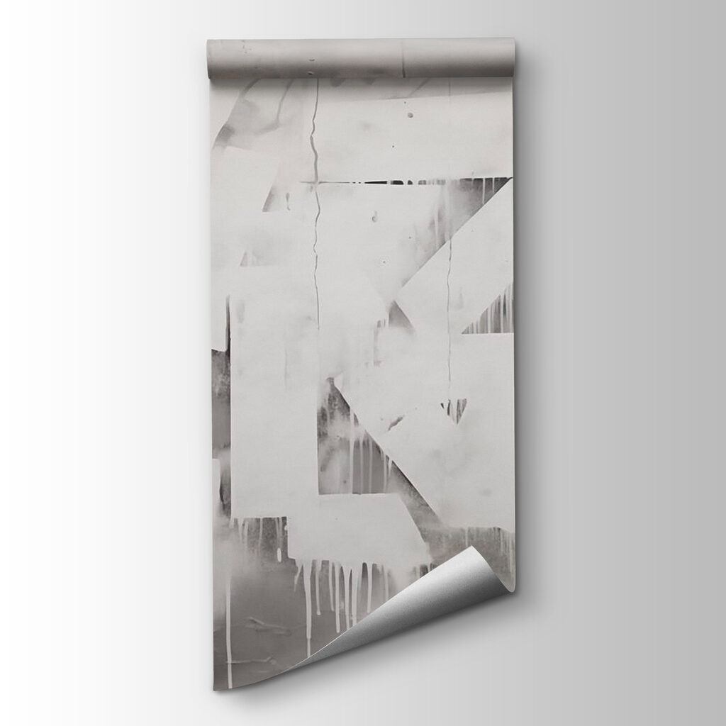 White paint on a wall