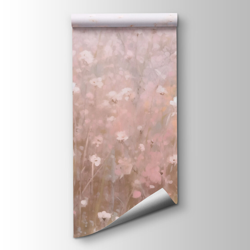 Field of pink flowers Field of pink flowers