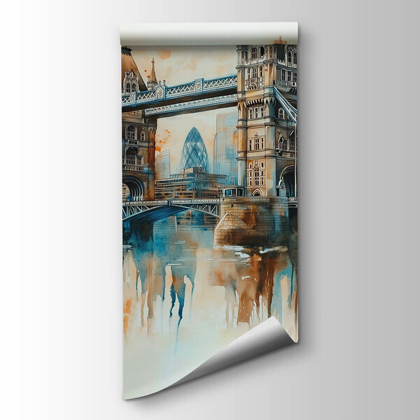 Watercolor of a bridge