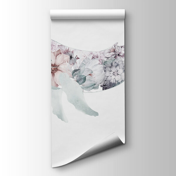 Whale with flowers on it Whale with flowers on it