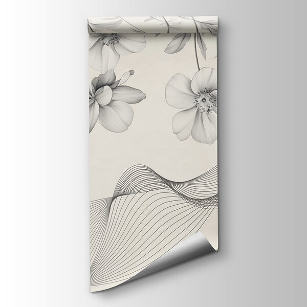 Delicate blooms with flowing lines Delicate blooms with flowing lines