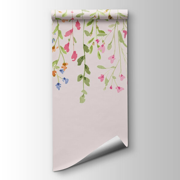 Painting of flowers and leaves