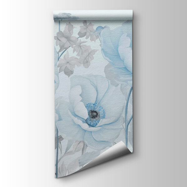 Painting of flowers on a white background Painting of flowers on a white background