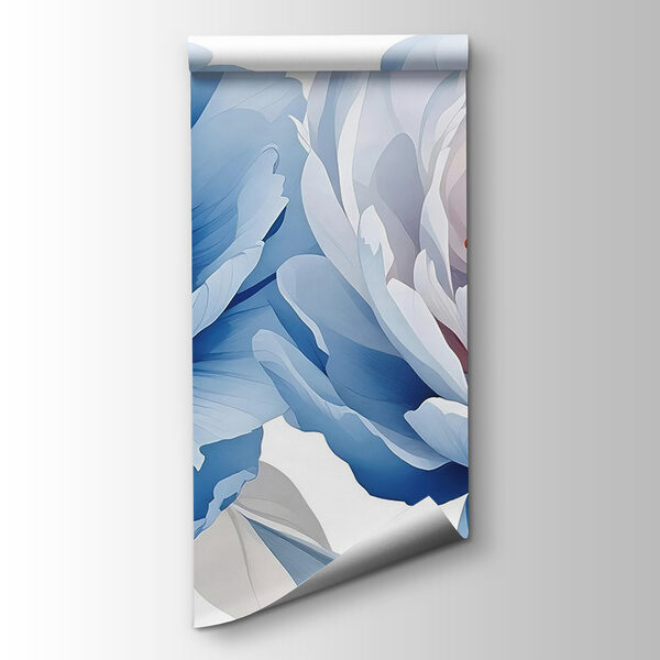 Delicate blooms in soft blue hues