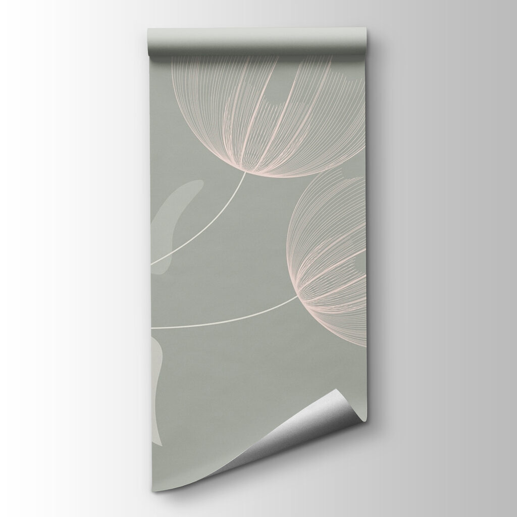 White bird with pink flowers White bird with pink flowers