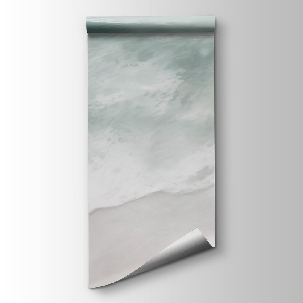 Waves crashing on a beach