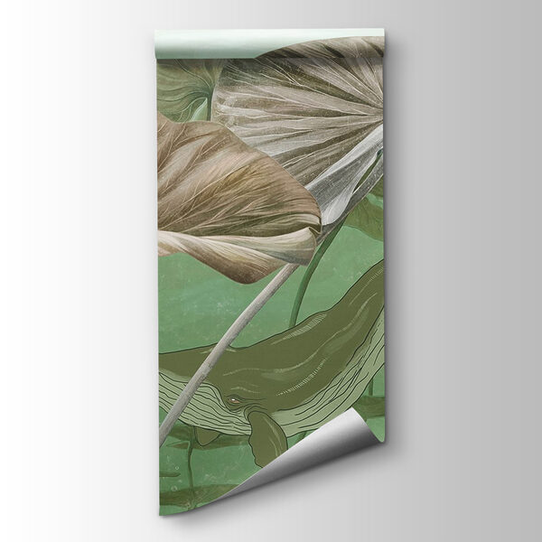 Whale swimming in water