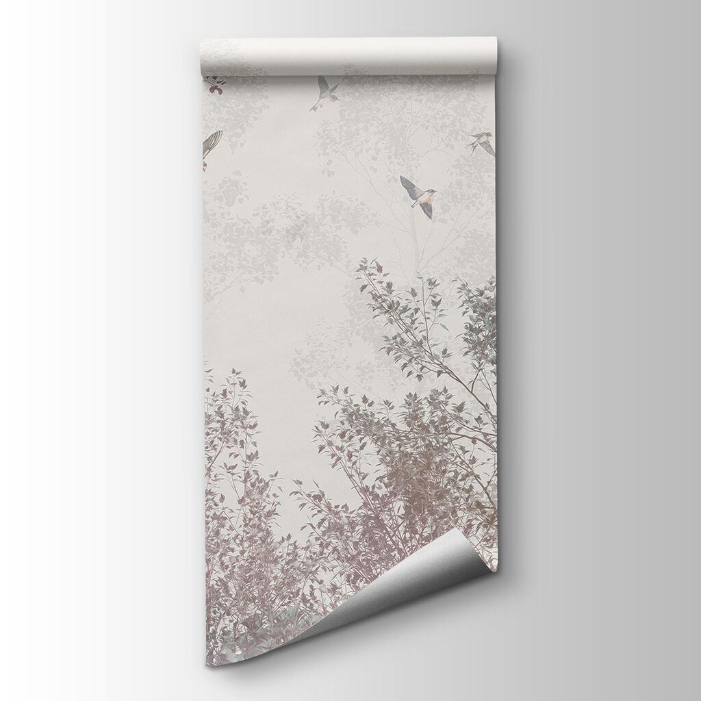 Birds flying in the sky