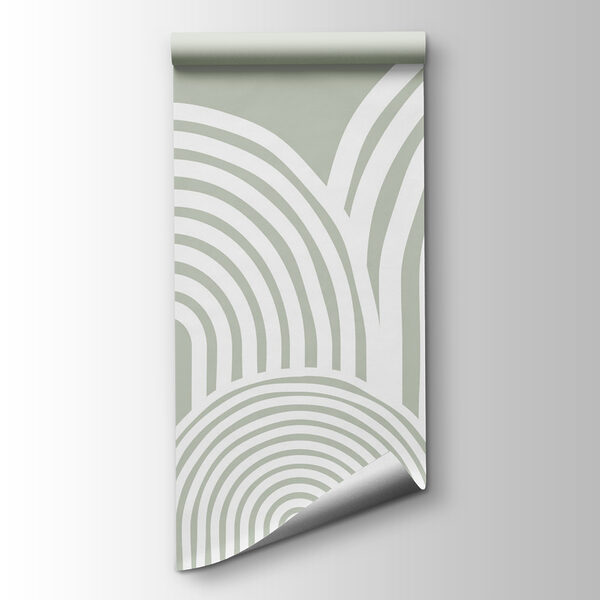 White and gray background with curved lines