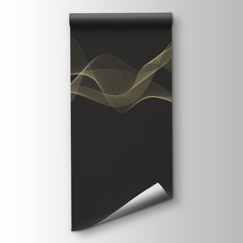 Flowing lines on dark background