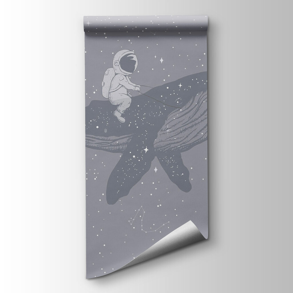 Person riding a whale