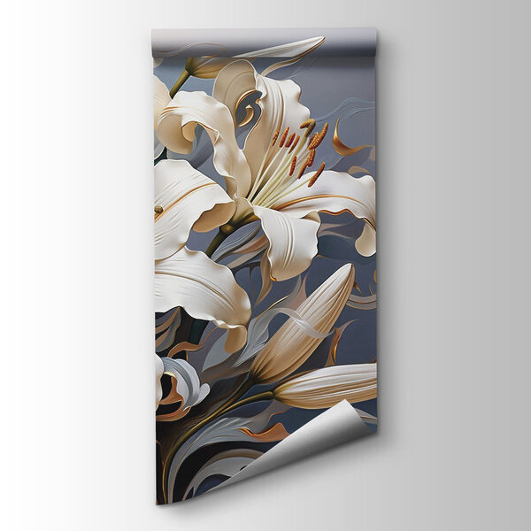 Delicate lilies in soft hues