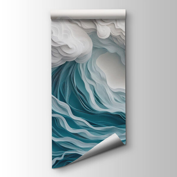 Paper cut out of a wave