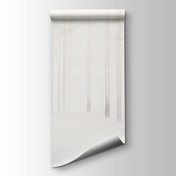 Group of trees in a snowy forest