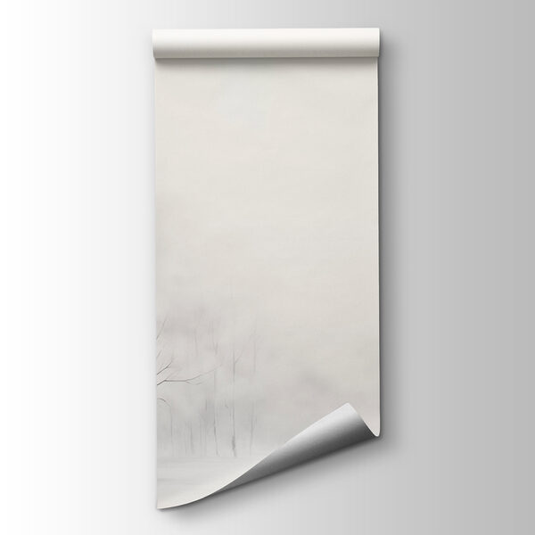 Group of trees in a snowy forest