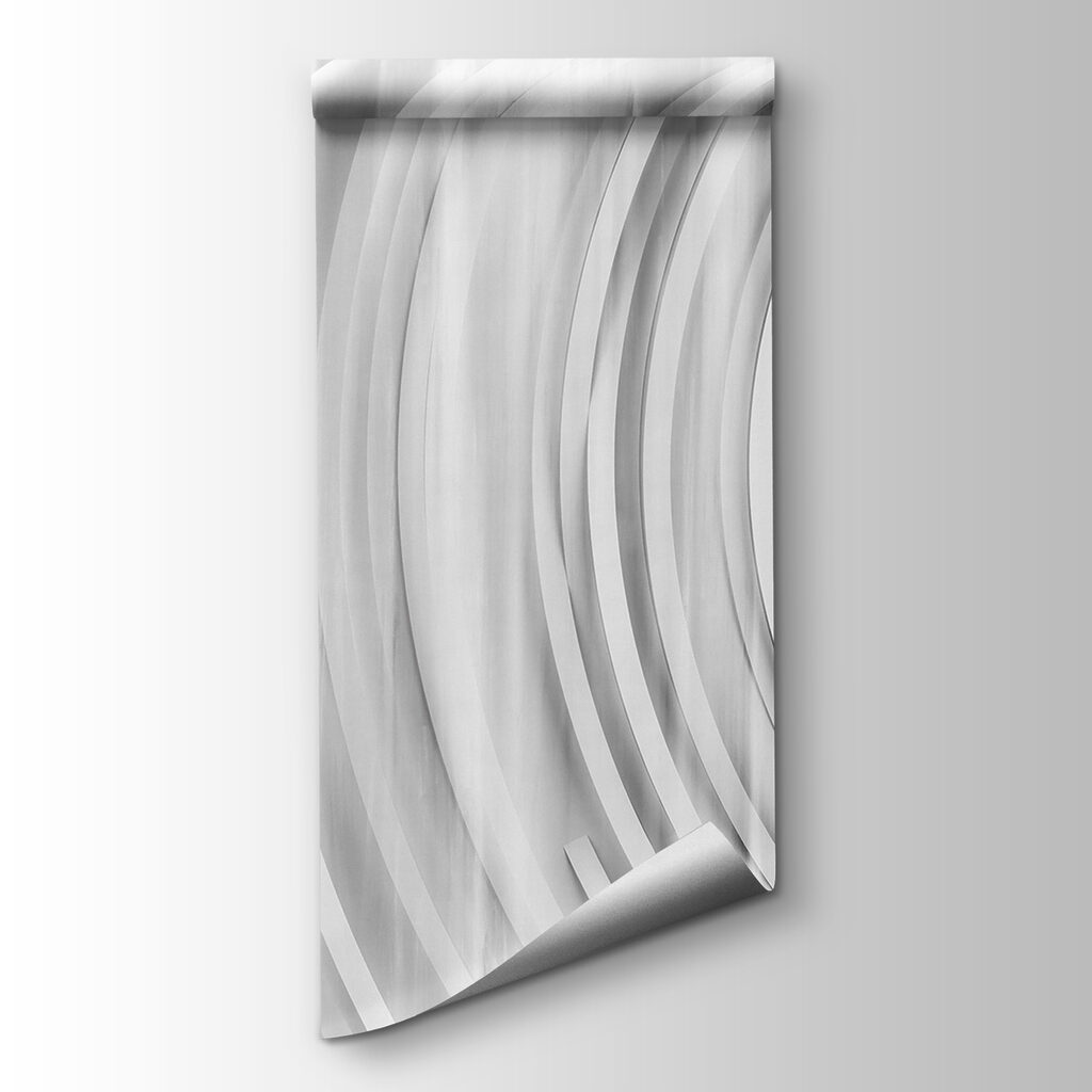 White and grey background with circles