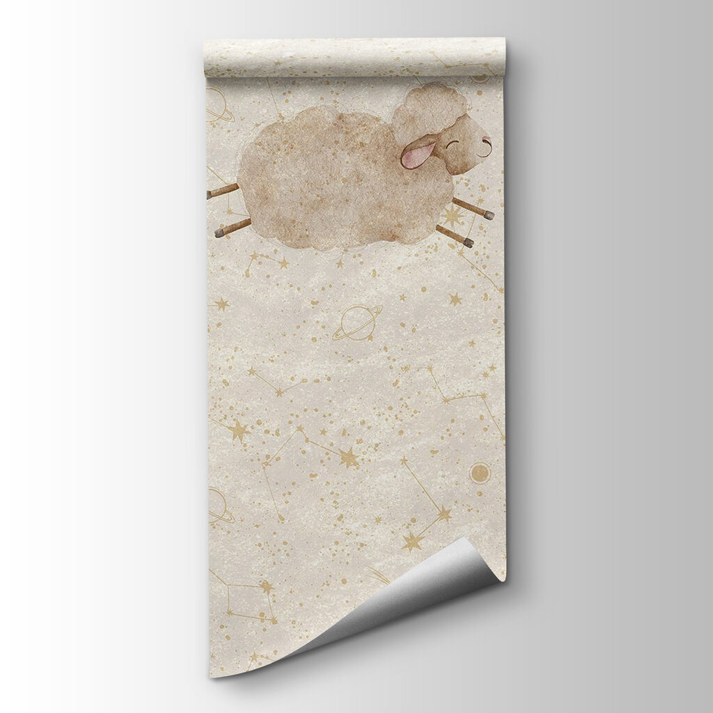 Group of sheep on a white background