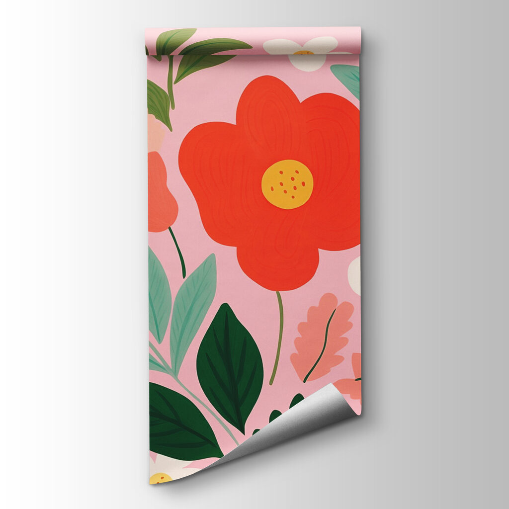 Pattern of flowers and leaves Pattern of flowers and leaves