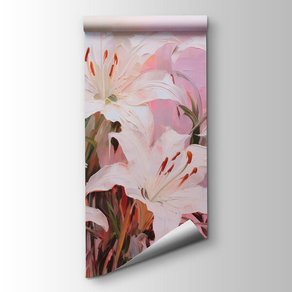 Painting of white flowers