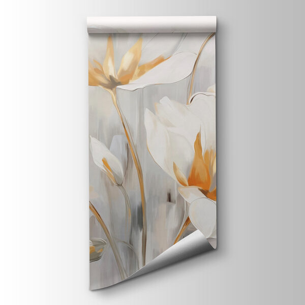 Painting of white flowers