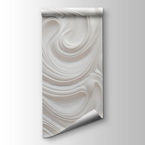 White swirly surface