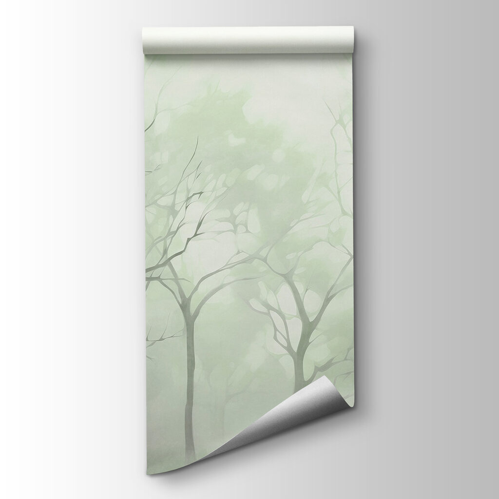 Group of trees in fog