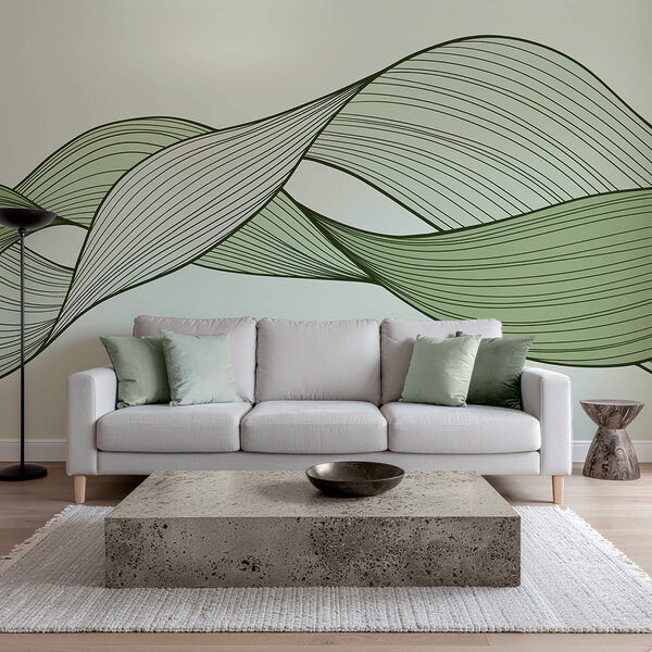 Zielone i czarne faliste linie Zielone i czarne faliste linie